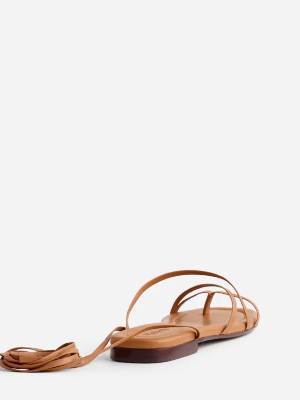 Madewell Carrie Lace Up Leather Sandals, Desert Camel, Sz 7.5 - Picture 8 of 8